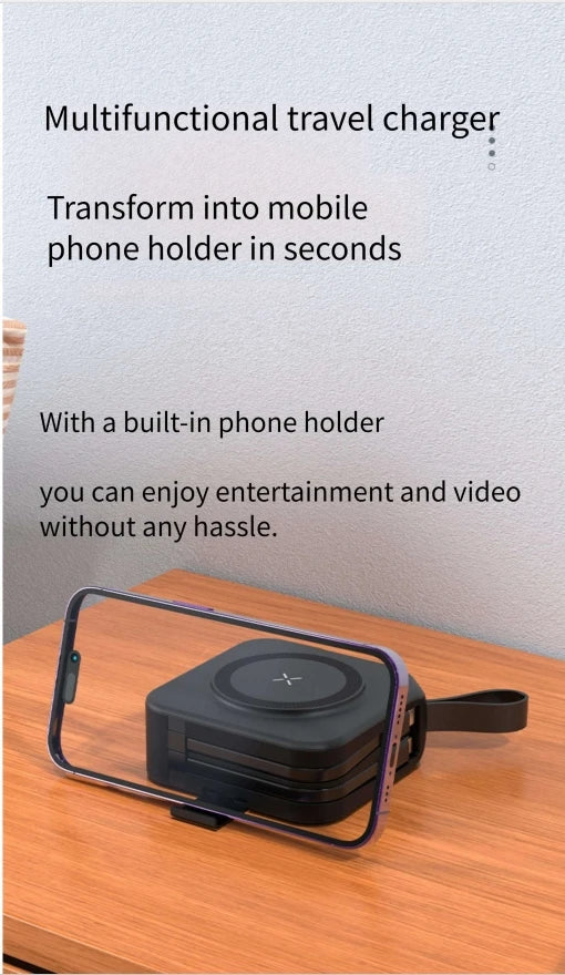 Magnetic wireless charging bank comes with cable and plug PD22.5W 10000mAh compact and portable charger iphone 14 mini powerful
