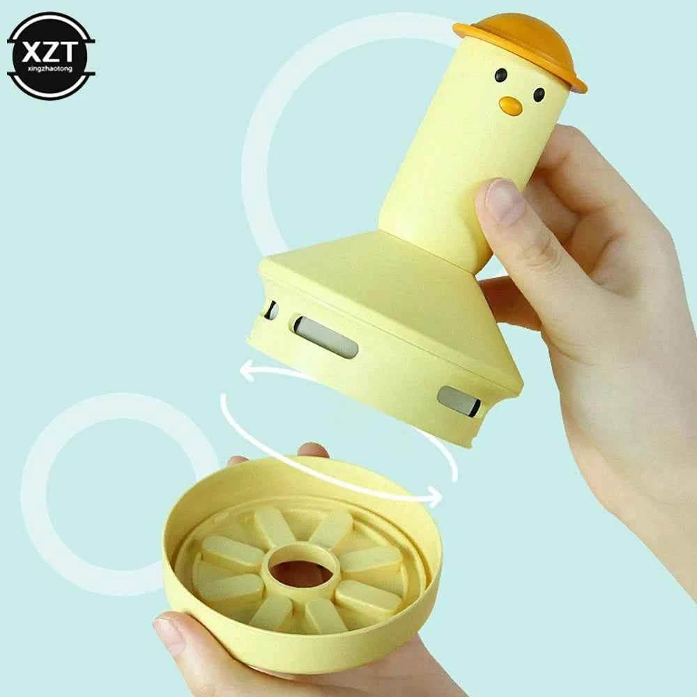 Handheld Desktop Vacuum Cleaner Portable USB Wireless Vacuum Cleaner Cartoon Desktop Keyboard Cleaning Tools