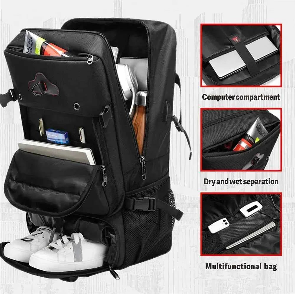 SWISS MILITARY Men's Travel Backpack Multifunctional Waterproof Laptop Bag Outdoors Climbing Luggage Bag Sport Backpack Mochila