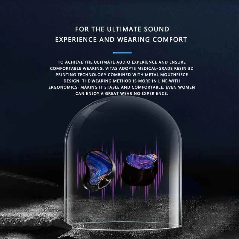 GEEKFLY VITAS 2BA+2PZT+Planar+DD HIFI TWS Bone Conduction Bluetooth Wireless Gaming Music Earbuds Earphone with Audio DAC AMP