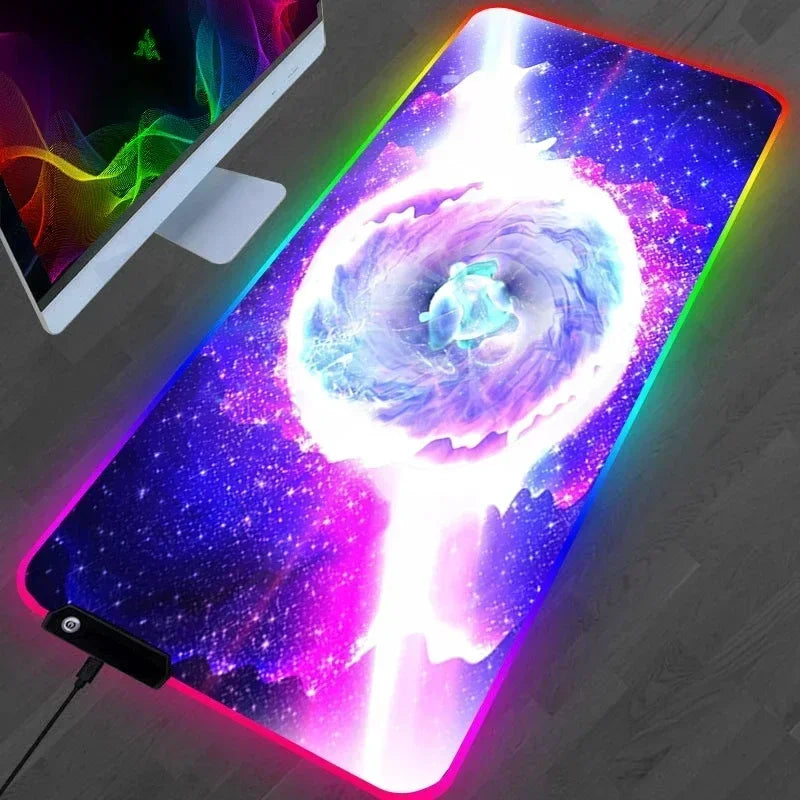 Hot Sell RGB Galaxy Milky Way Mouse Pad Carpet PC Gamer Computer Keyboard Desk Mat anti-slip Mousepad Gaming Accessories 900X400