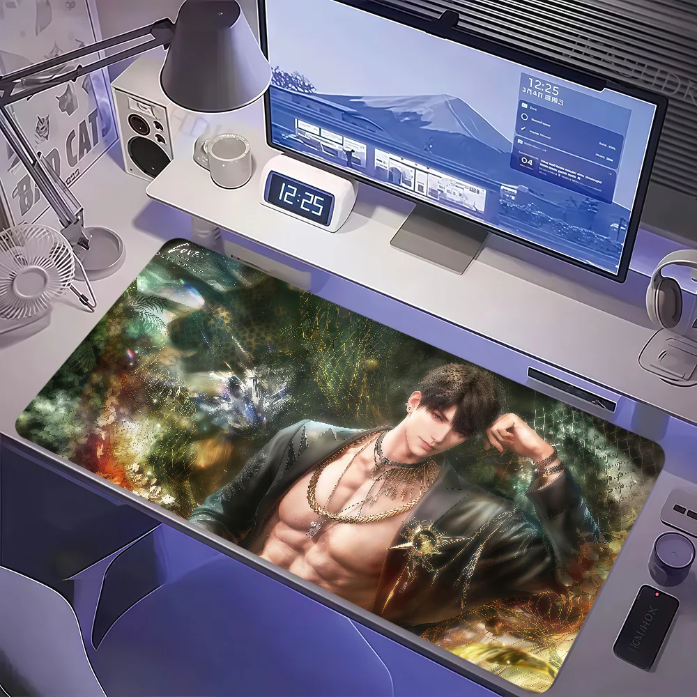 Love and Deepspace Zayne Sylus Xavier Caleb Mouse Pad Non-slip Lockedge Thickened Desktop MousePad Large Gaming Office Student
