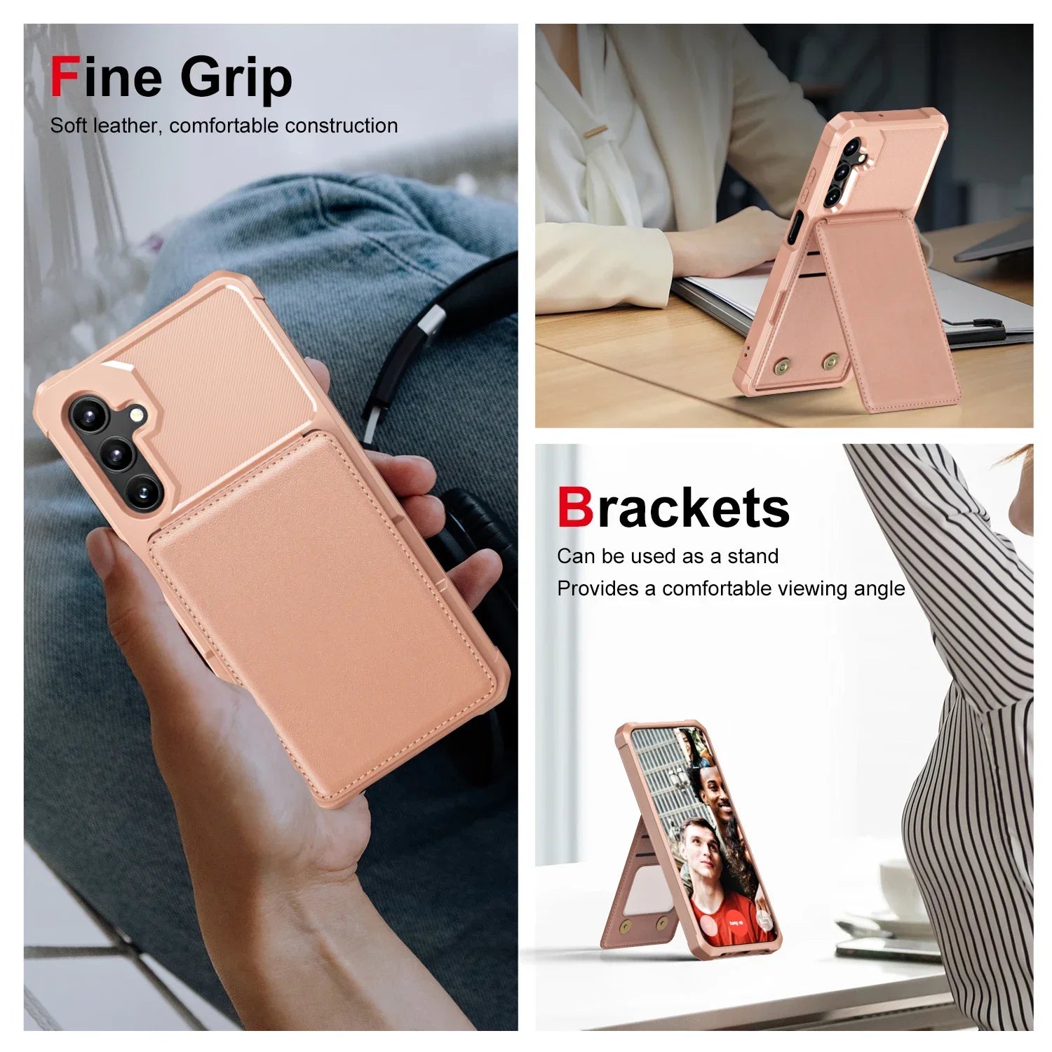 For Samsung Galaxy S25 Ultra S24 FE S23 S21 S22 A56 A36 A26 A16 A55 A35 A15 A54 A34 A23 5G A05 A05S 4G Card Holder Phone Case