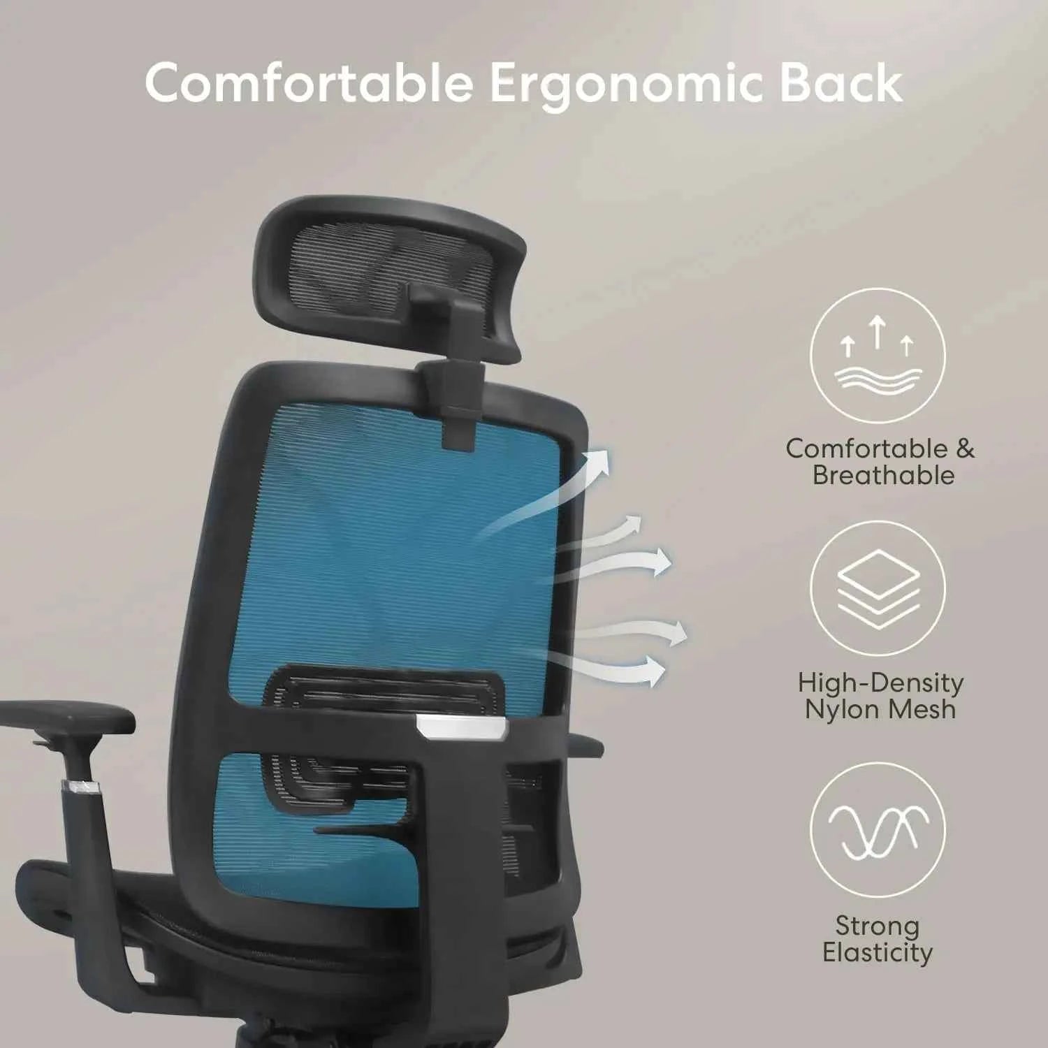Ergonomic Mesh Adjustable Lumbar Support Office Chair 120°Tilt High Back Comfortable Computer Chair with Soft Flip Up Arms