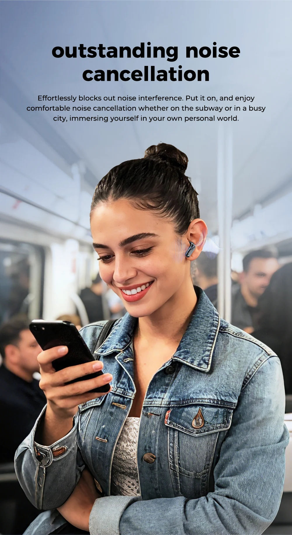 New HTC NE68 TWS Earbuds Bluetooth 6.0 Smart Touchscreen Case 134-Language AI Translator ANC IPX5 Waterproof 48H Playtime