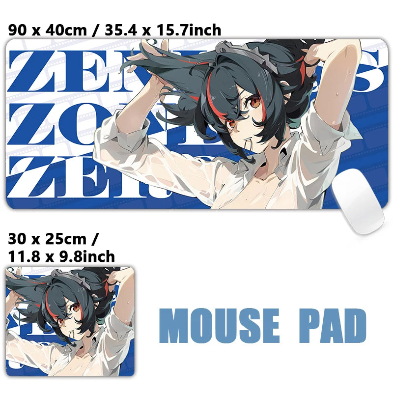 ZZZ Gaming Hoshimi Miyabi Ye Shunguang Mouse Pad Evelyn Ellen Zenless Zone Zero Keyboard Desk Mats XXL Anime Girls Mousepad