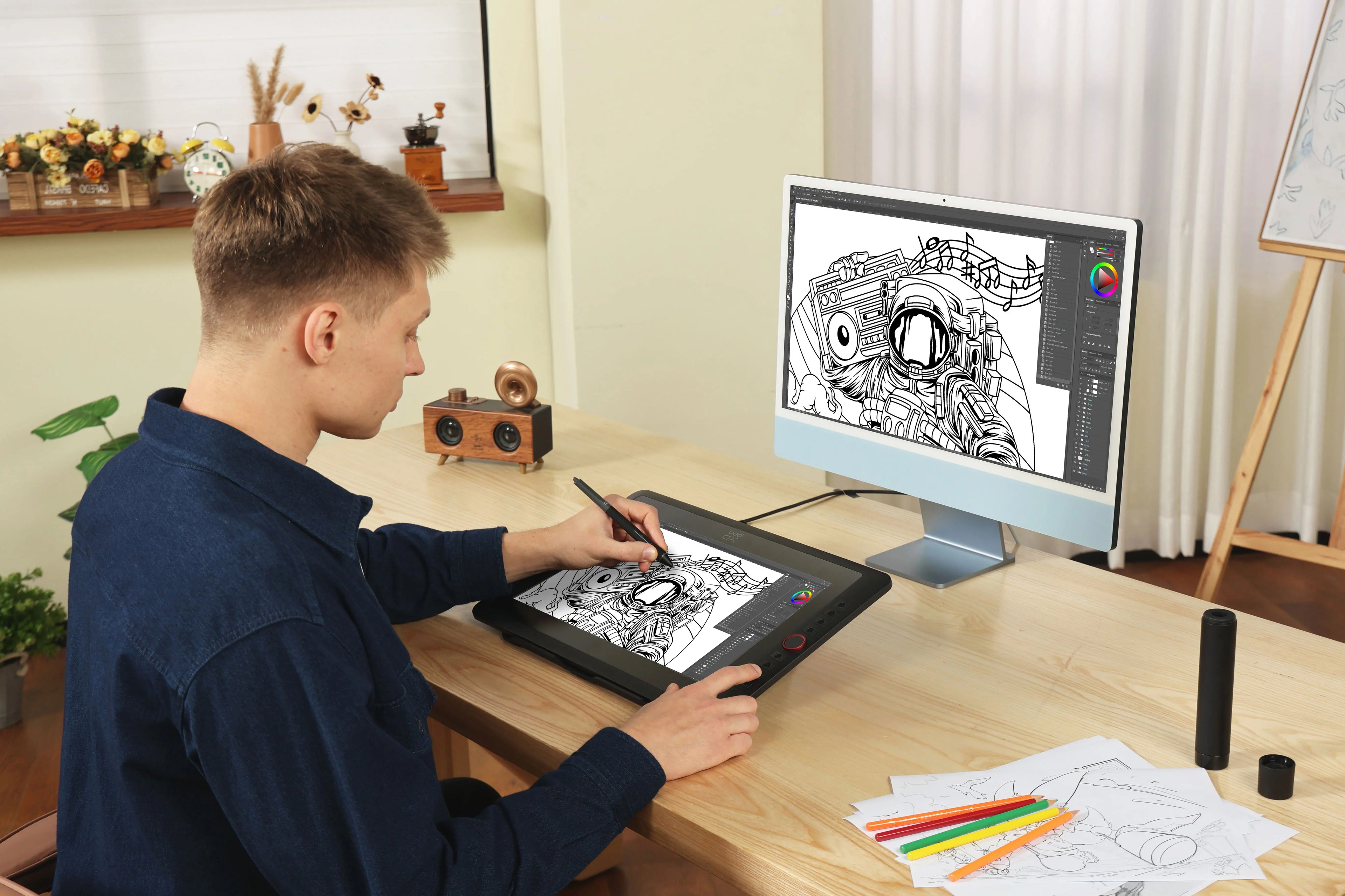XPPen Artist 15.6 Pro V2 Drawing Tablet 16K Pressure Levels Graphic Monitor Digital Animation Drawing Board Art Design Creation