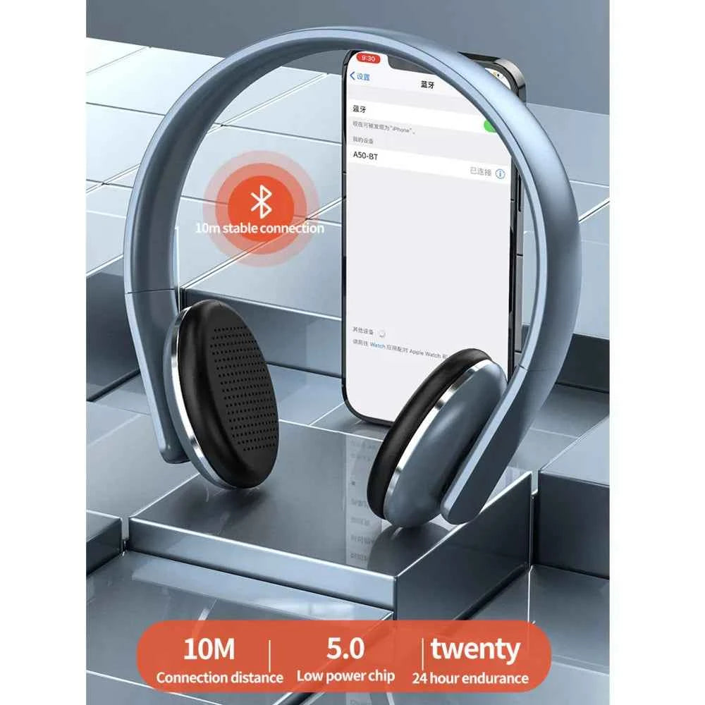 New Retro Bluetooth Wireless Over-Ear Headphones Foldable Lightweight Noise Reduction Vintage Fashion Headset For Students Gifts