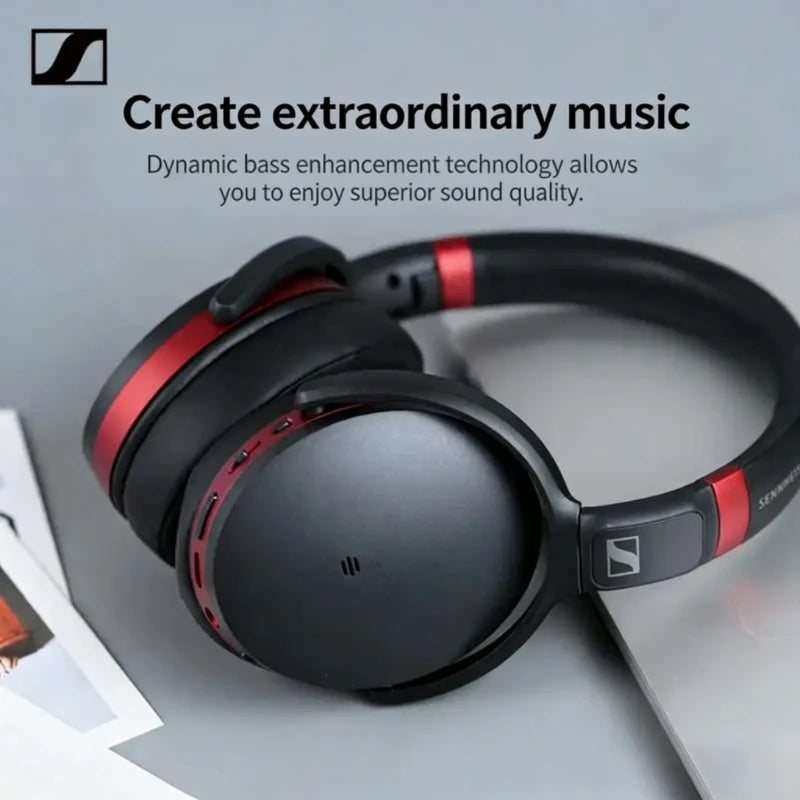 Sennheiser HD458BT Bluetooth Headset Active Noise Reduction Subwoofer Headset