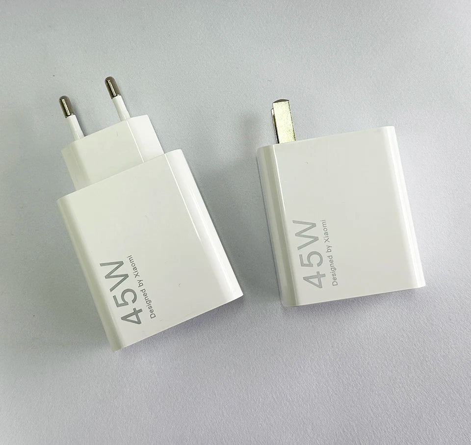 Original XIAOMI Charger 45W 33W Fast Turbo Charge Cable Usb C Travel Adapter Mi 11 10t Pro 10 11s Poco M7 X7 X5 X3 Redmi Note 15