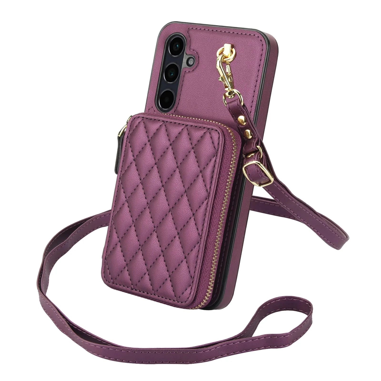 Crossbody Wallet Case for Samsung Galaxy A56 A36 A16 A55 A35 A15 A54 A14 A73 A53 A13, RFID Blocking Handbag Purse Flip Cover