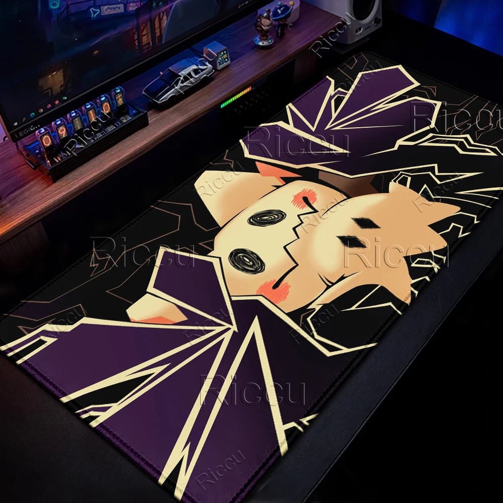 XXL Mousepad Laptop Japan Cool Anime Mouse Pad Large pokemon Mimikyu Gaming Mat Gamer PC Cabinet Keyboard Rug Desk Accessories