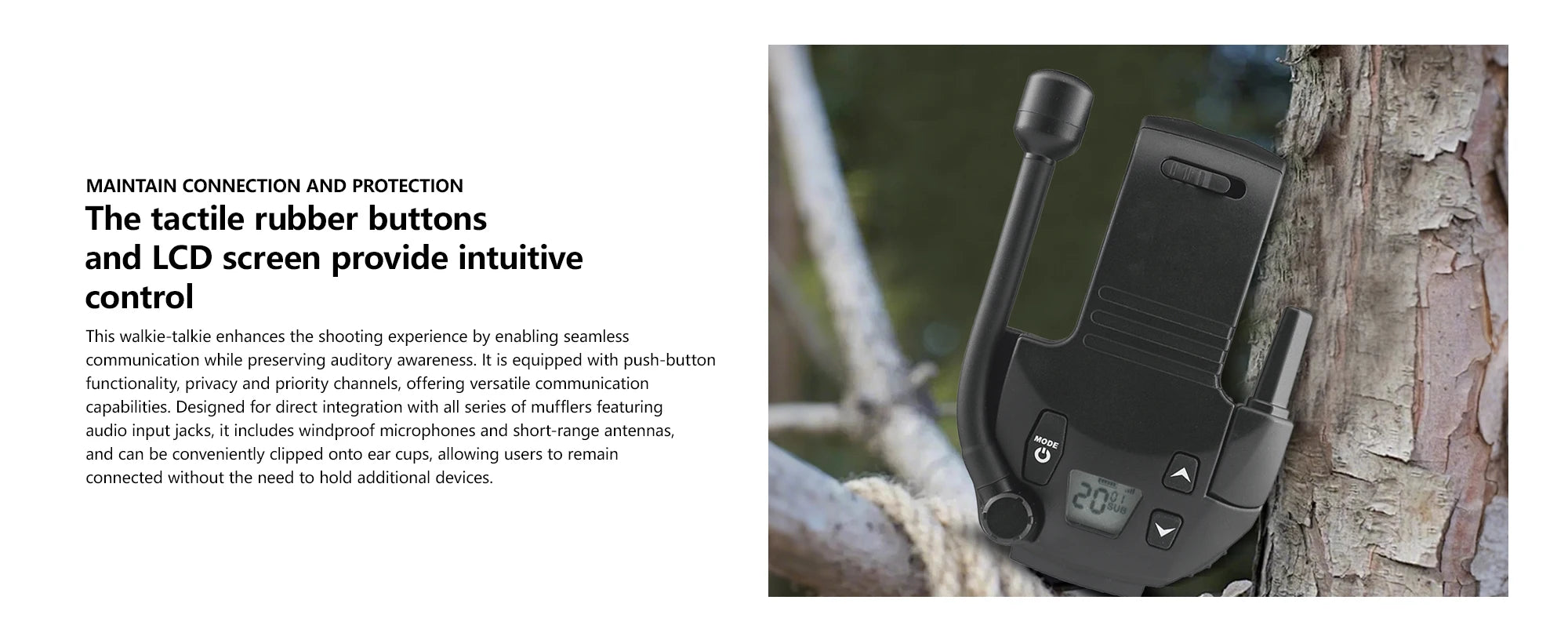 Tactical Headphones High Sensitivity Clear Call Military Headset for Shooting Communication Water Resistant Noise Reduction