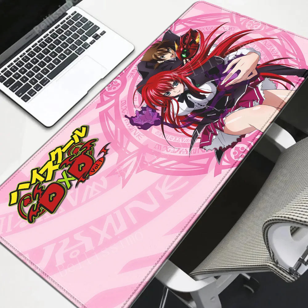 High School DxD Animation Computer Table Decoration mousepad Speed Big mouse pad Large Setup Gaming Accessories Keyboard deskmat