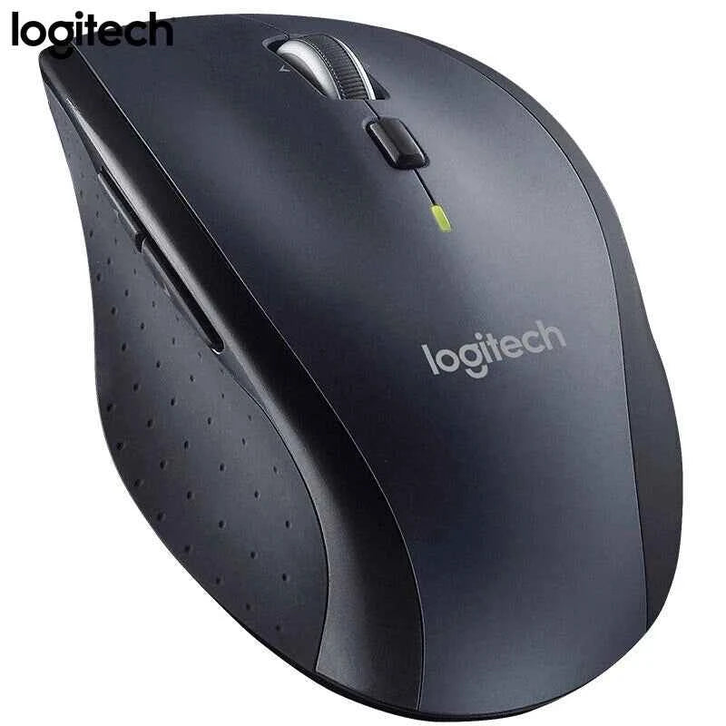 Logitech M705 Wireless Laser Mouse Unifying Receiver Ergonomic Design for PC Laptop Desktop Mac Office Use Computer Peripherals