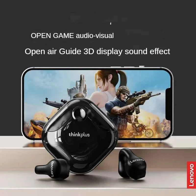 Lenovo XT61 Bluetooth 5.3 Earphones With Noise Reduction Earbuds Sports Gaming Touch Control Earhooks Waterproof HeadsetS