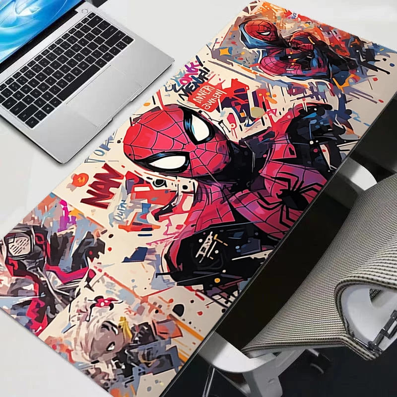 Large Gaming Mouse Pad Anime Spider-Man PC Computer Gamer Desk Mat For CS GO LOL  Laptop Mousepads Kawaii Mousepad