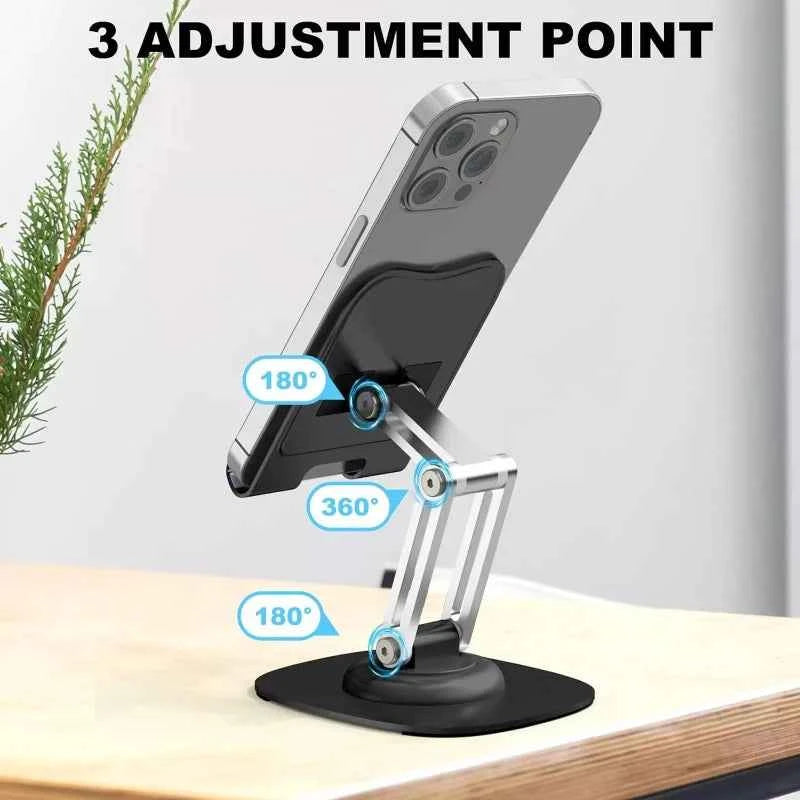 360° Rotation Portable Tablet Holder For Phone iPad iPhone 17 Xiaomi Folding Lazy Desktop Live Mobile Phone Stand Mount Bracket