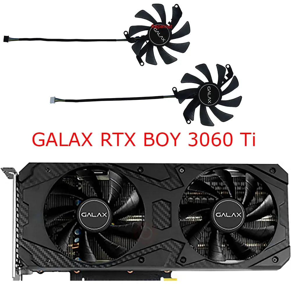 Video Card Fan,Graphics Cooler,2Pcs/Set,T129215SU,FY09015M12LPA,For GALAX RTX 3060 Ti Snapdragon FG,For GALAX RTX3050 Snapdragon
