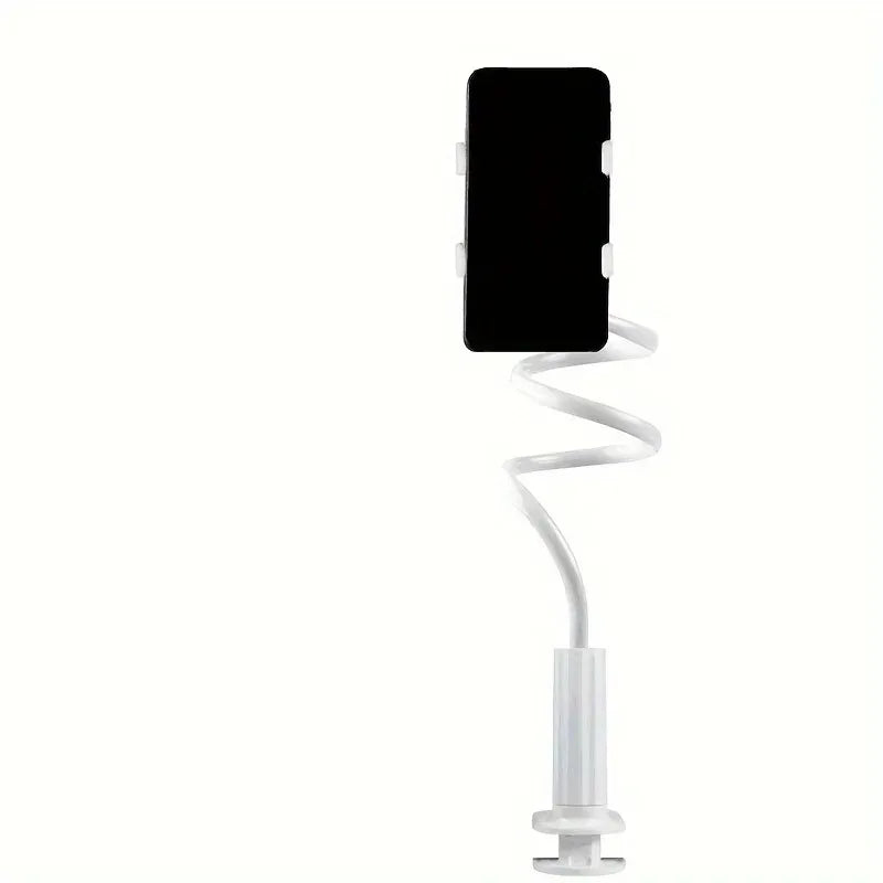 138cm Cell Phone Clip on Stand Holder with Grip Flexible Long Arm Gooseneck Lazy Bracket Mount Clamp for Smartphones ﻿