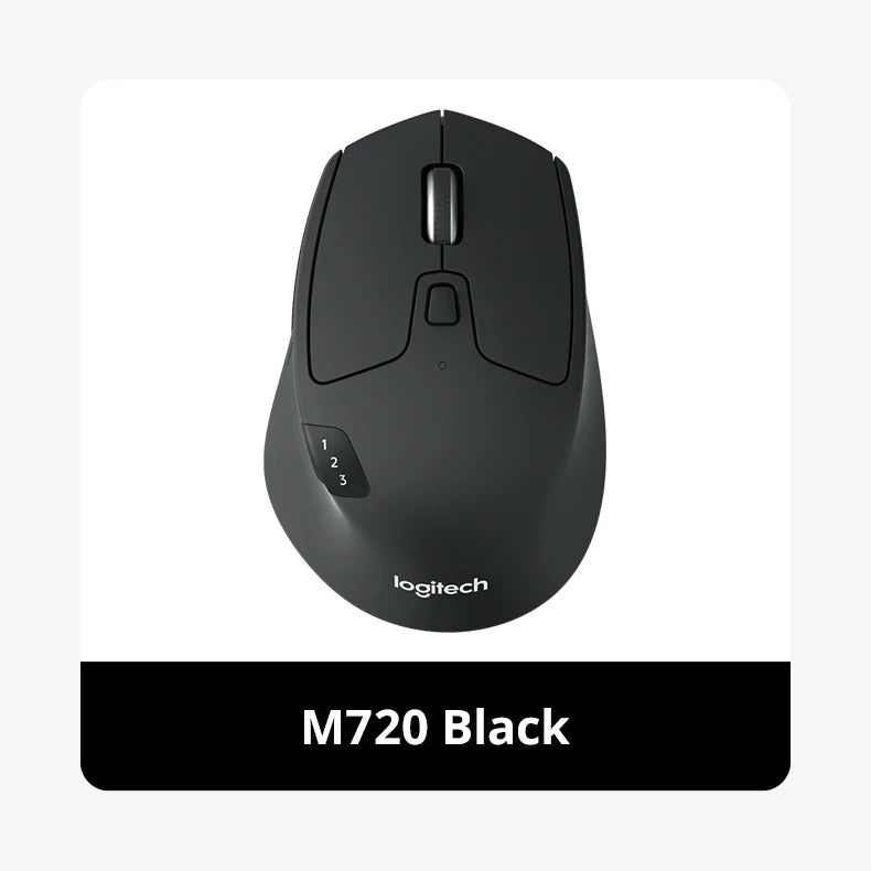 Logitech M720 Wireless Bluetooth Mouse Union Dual Mode Multi-device Office Efficient Comfortable Feel Notebook