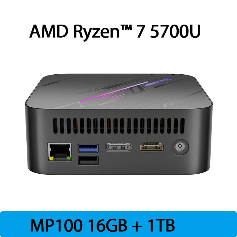 Blackview Mini PC MP100 AMD R7 5825U Mini PC 8-Core 16-thread 16GB /32GB DDR4 512GB/1TB SSD Mini Computer PC - WinSupport Tech