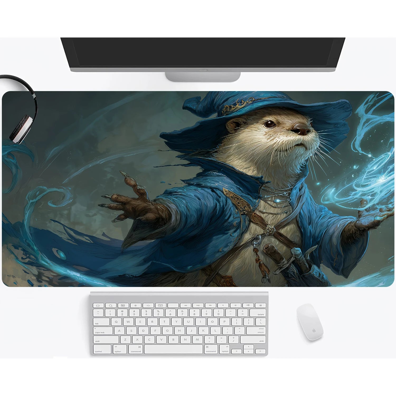 Magic playmat gathering gaming mats Frog Wizard theme anime desk mat Desk accessories 35X60cm mouse mat Raccoon tapete magic mat