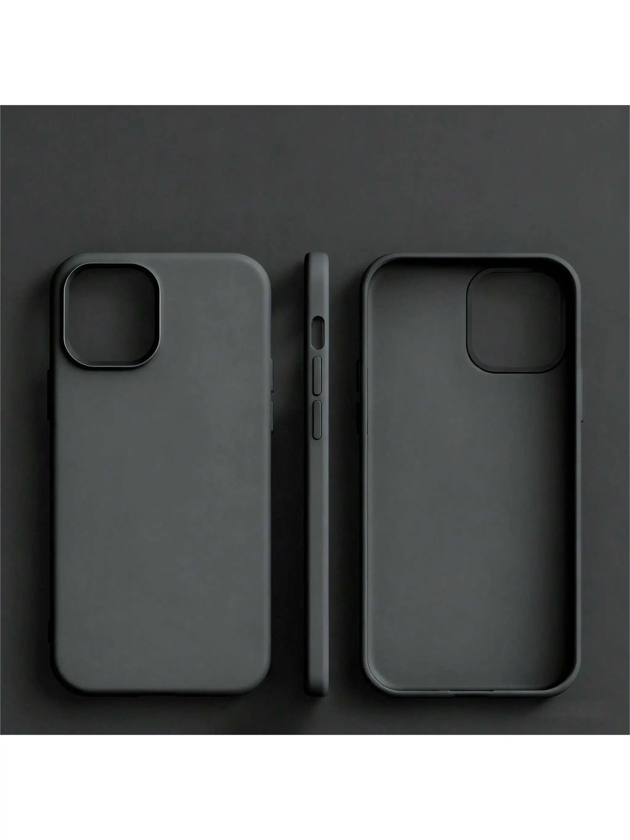 Solid Color Silicone TPU Shockproof Basic Liquid Silicone Phone Case Genuine Cream Yellow TPU Prevents Yellowing Soft-Level Prot