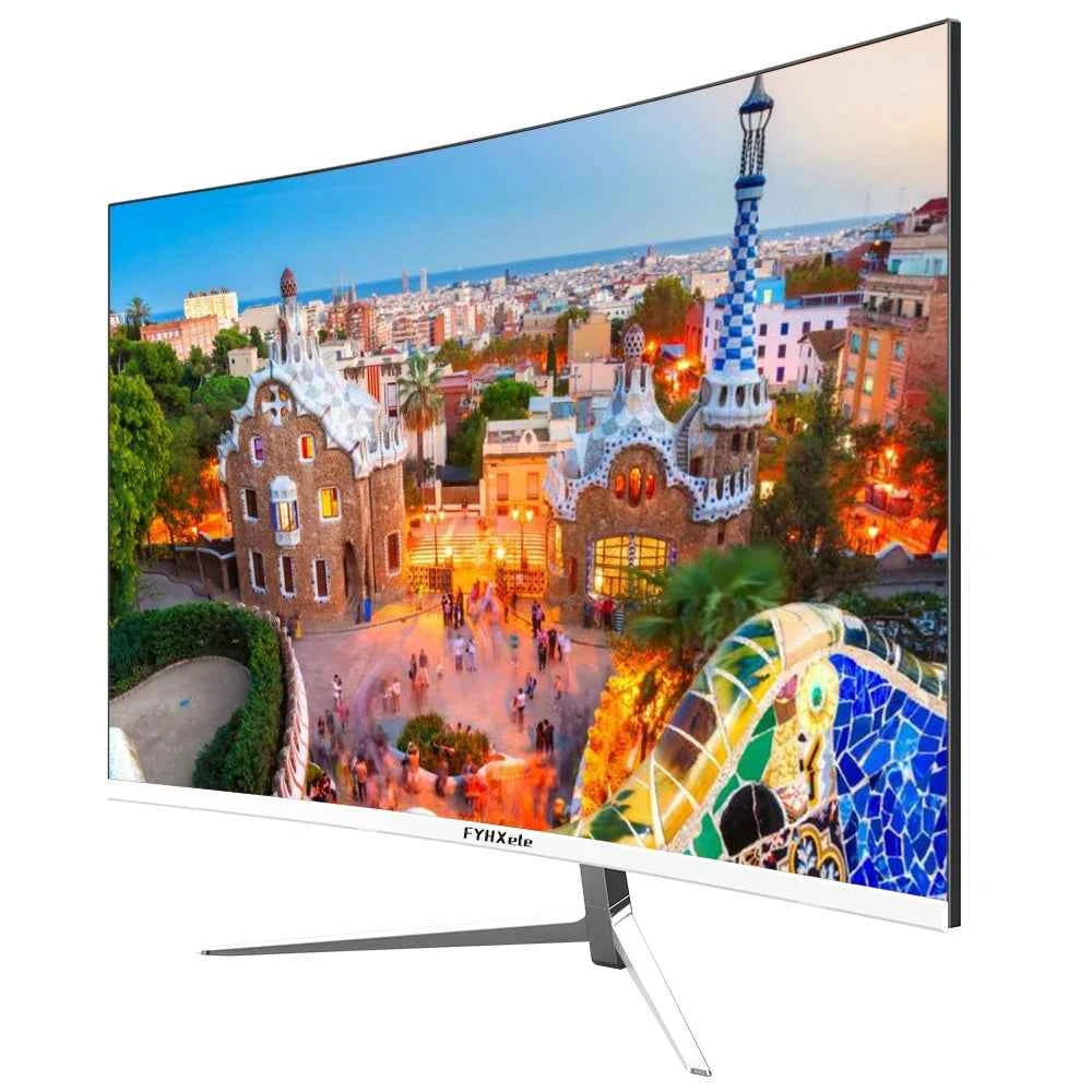 FYHXele FY27CW 27-Inch Curved VA Monitor – Full HD 1080p, 75Hz, HDR400, 1800R, Frameless Design