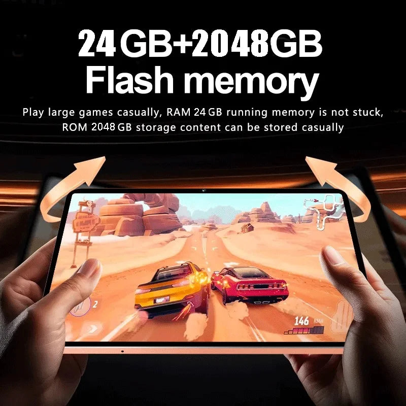 2026 NEW Pad 17 Pro Max Tablet PC 11inch 24GB+2TB Tablets Android 16 Snapdragon8gen3 Tablette PC 20000mAh 5G Dual SIM Mini PC
