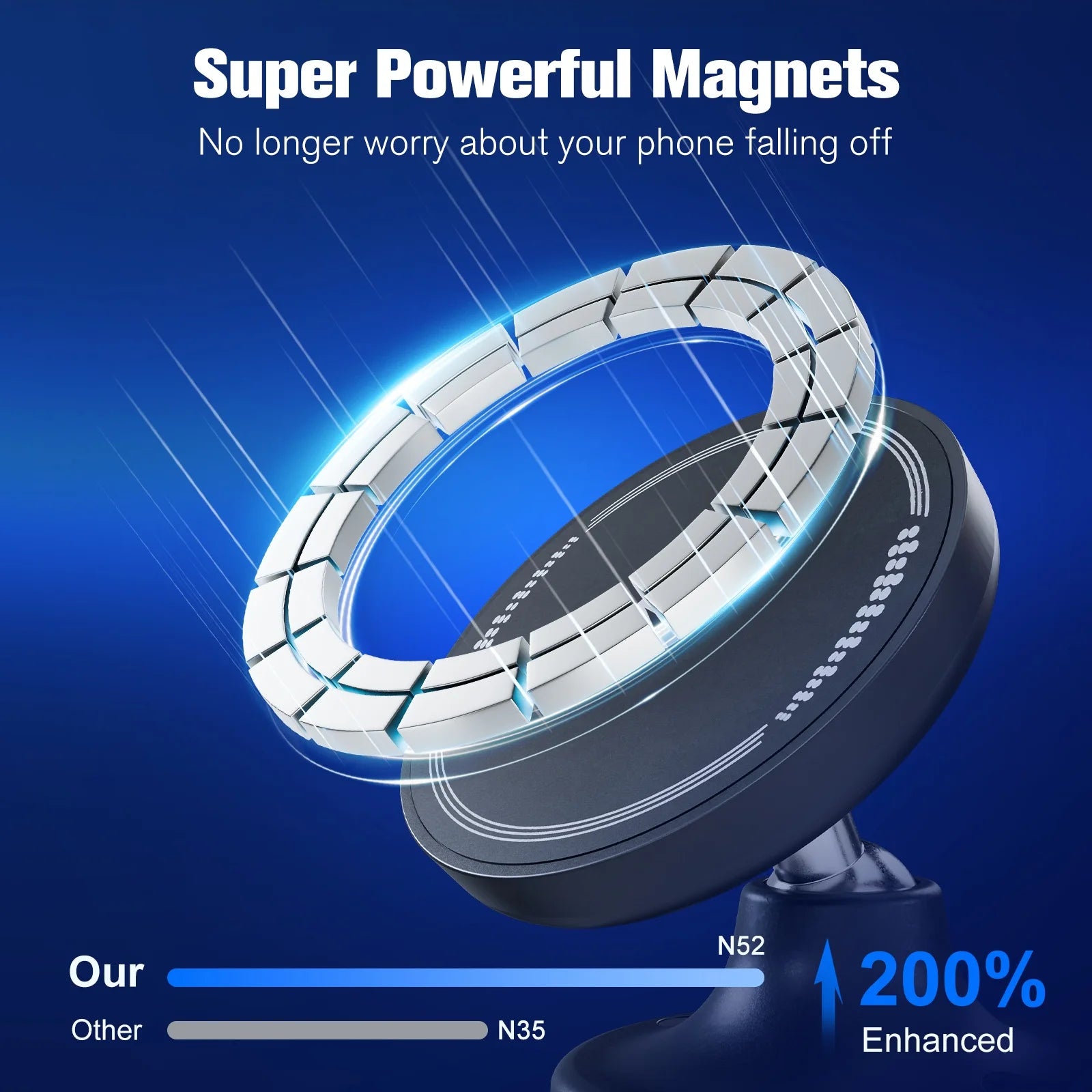 15W Strong Magnetic Car Wireless Charger Phone Holder 360° Magnet Car Mount Fast Charging for IPhone17 16 15 Samsung Android
