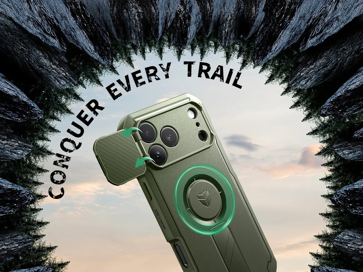 For iphone 17 pro max case with Camera Cover & Adjustable Kickstand Compatible With MagSafe Shockproof Magnetic Protective Cover