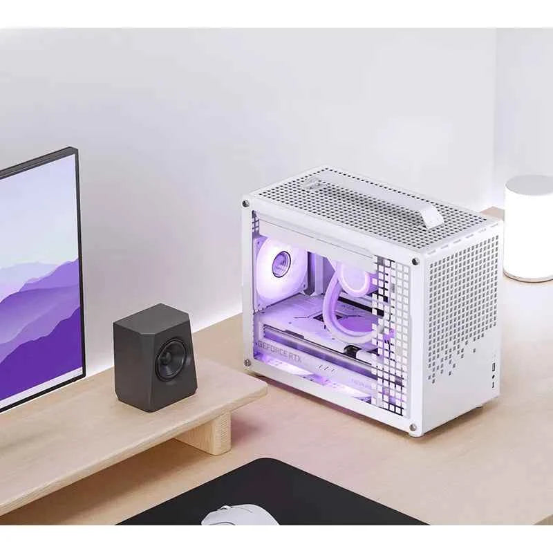 JONSBO Z20 MATX ATX PC Case Chassis 20L Detachable Handle Case 163mm Air-Cooled Graphics Card Type-C Desktop Small Space 컴퓨터 케이스