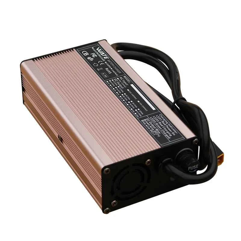 14.6V 25A Lifepo4 Charger 4S 12VCharger For Lithium iron Phosphate Battery Pack Smart Aluminum case