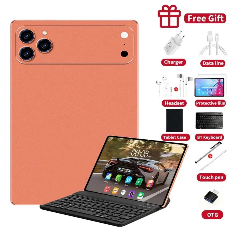 2026 NEW Pad 17 Pro Max Tablet PC 11inch 24GB+2TB Tablets Android 16 Snapdragon8gen3 Tablette PC 20000mAh 5G Dual SIM Mini PC