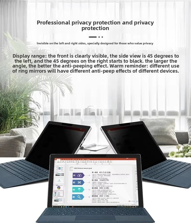 Pro11/10/9/8anti reflective and anti-blue protective film suitable for Laptop7/6/5/4computer anti peep film on Microsoft surface