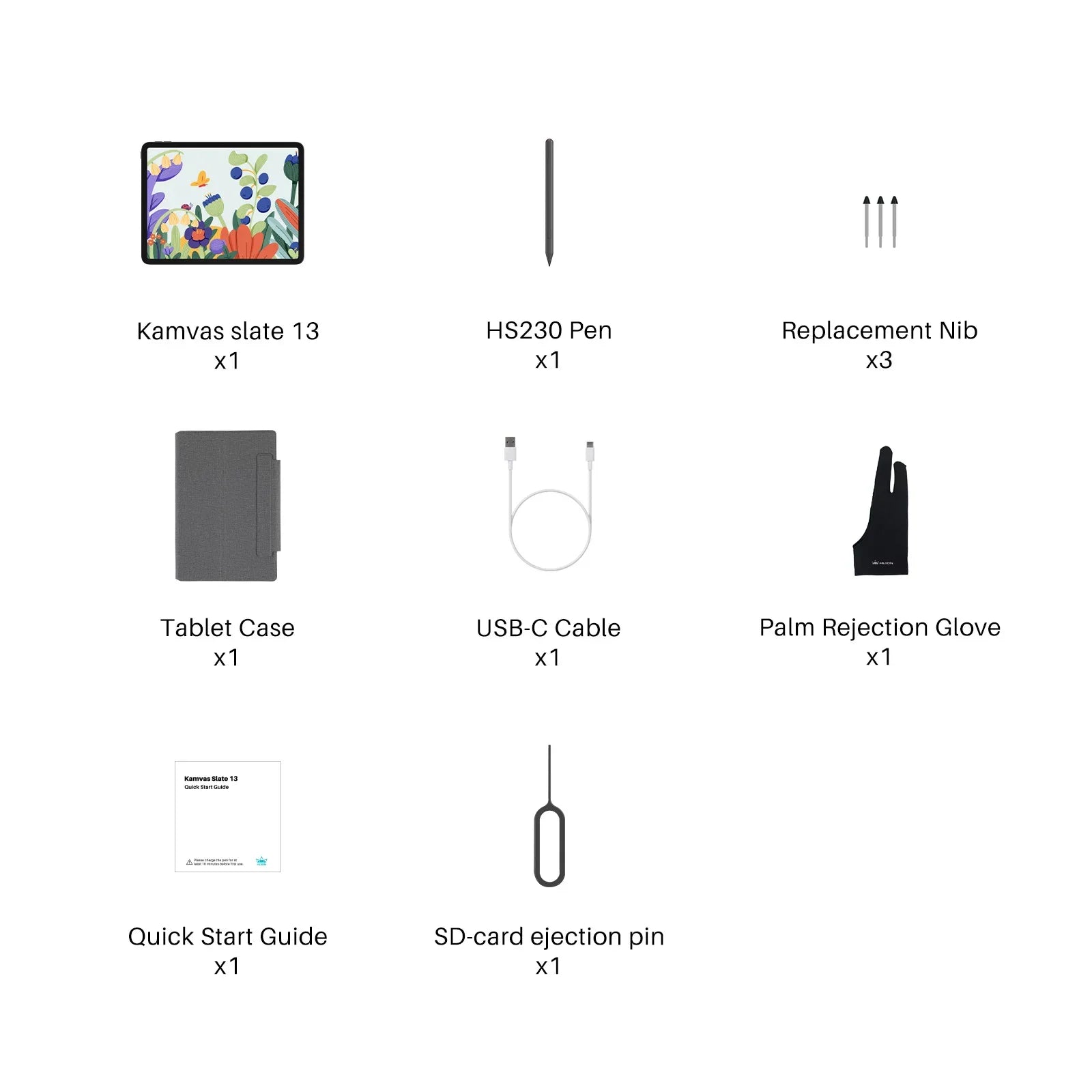 Huion Tablet Kamvas Slate 10/11/13 Android 14 Note Pad Portable Graphics Tablet 10-13 Inch, Bluetooth WIFI Wireless Connection