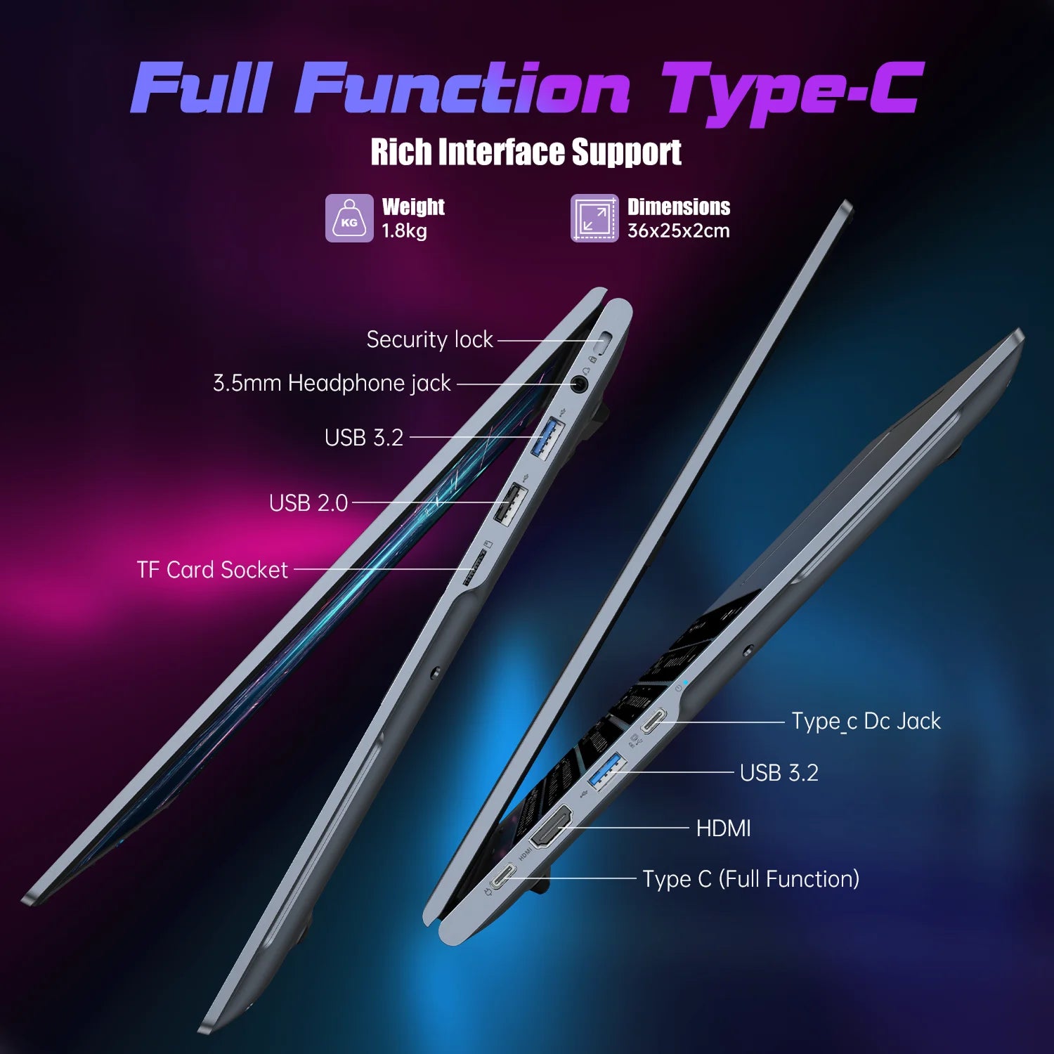 ACEMAGIC Laptop 16” FHD Gaming Laptop AMD Ryzen 7 7735HS 16GB RAM 512GB SSD Windows 11 Pro Notebook Backlit KB Wifi6 BT5.2 - WinSupport Tech