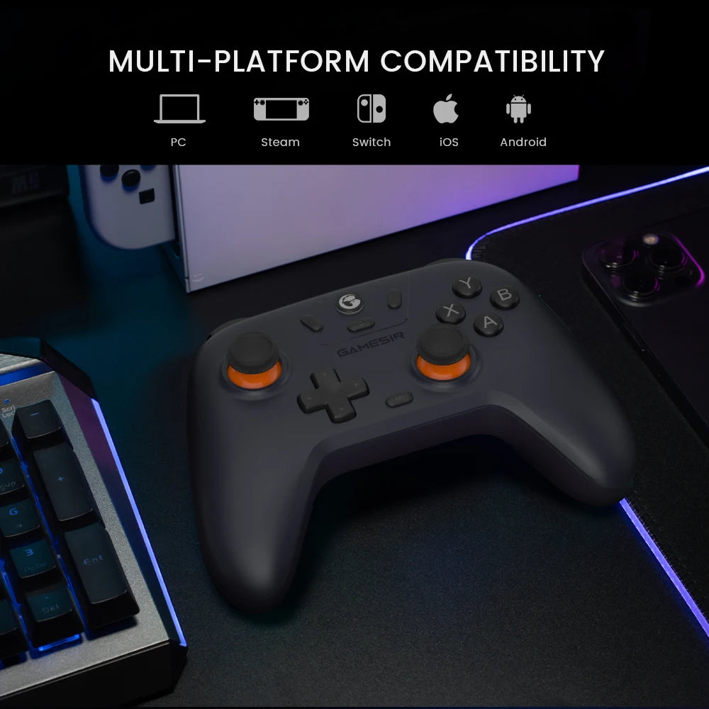 GameSir Nova Lite Wireless Bluetooth Switch Controller Hall Effect Joystick for Nintendo Switch iPhone Android Phone Gamepad