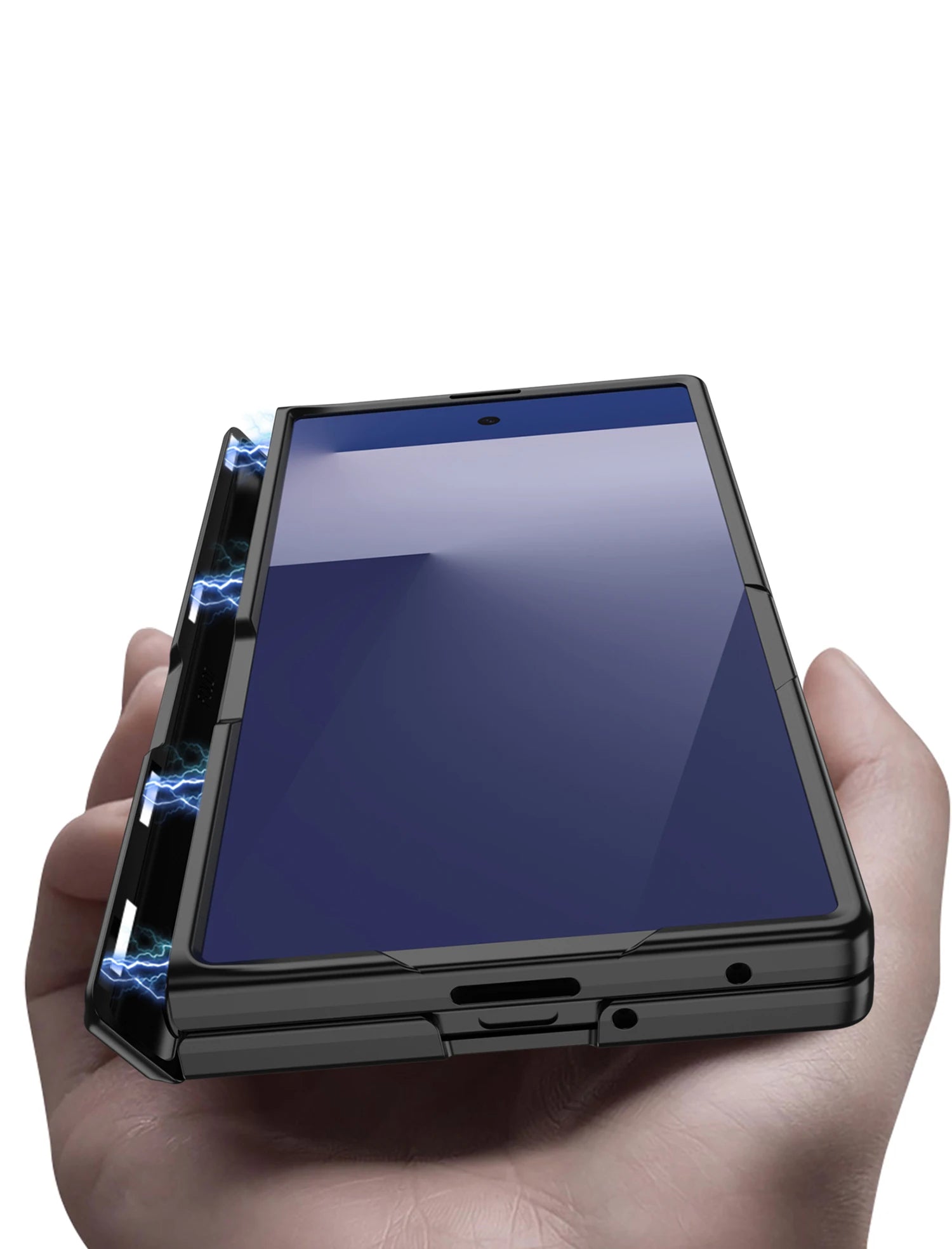 Magnetic Hinge All-included Case for Samsung Galaxy Z Fold 7 6 Ultra-thin Shockproof Stand Matte Cover for Samsung Z Fold7 Case