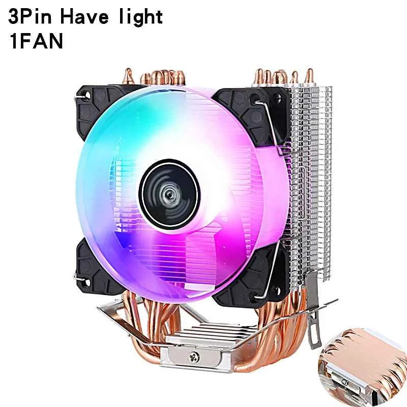 CPU Radiator PC 2/4/6 Heat Pipe Cooling 90mm Fan For LGA115x 1200 2011 x79 x99 E5 2066 1700 2099 i3 i5 i7 AMD