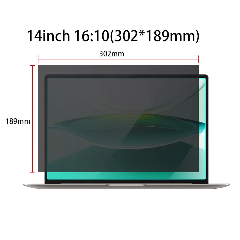 for 13/14/16/17/18 inch laptop privacy film customized size anti reflection and anti blue light radiation screen protector film