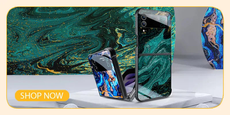 Carbon Fiber Pattern Case For Samsung Galaxy Z Flip4 Z Flip 7 6 5 3 5G 3 4 Drop Tested Protection Colorful Phone Cover Glossy