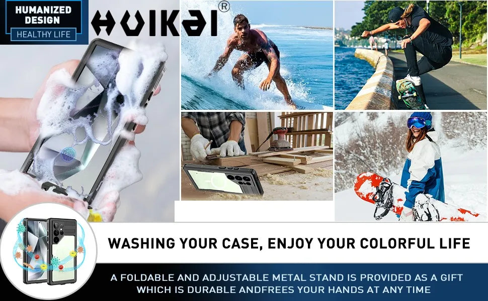 For Samsung Galaxy S26 Ultra S25 Plus S24 S23 Case Waterproof Magsafe Snow Dust Shock Proof 360° Underwater IP68 Certified Cover