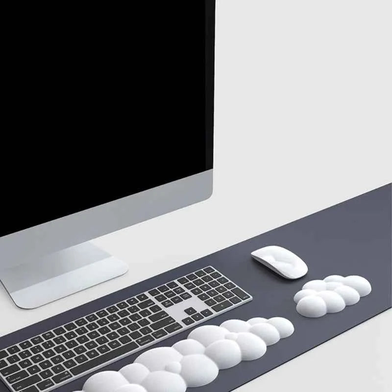 Cloud Shape Mouse Wrist Rest Pad PU Soft Hand Cushion Moves Anti-Slip Rubber Base With Wrist for Keyboard Mouse Drop Shipping