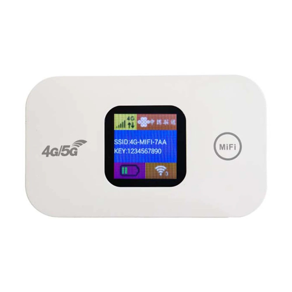 4G/5G LTE Wireless WiFi Router 150Mbps Colorful LED Display Mobile WIFI Router MiFi Modem Mobile Wifi Hotspot with Sim Card Slot