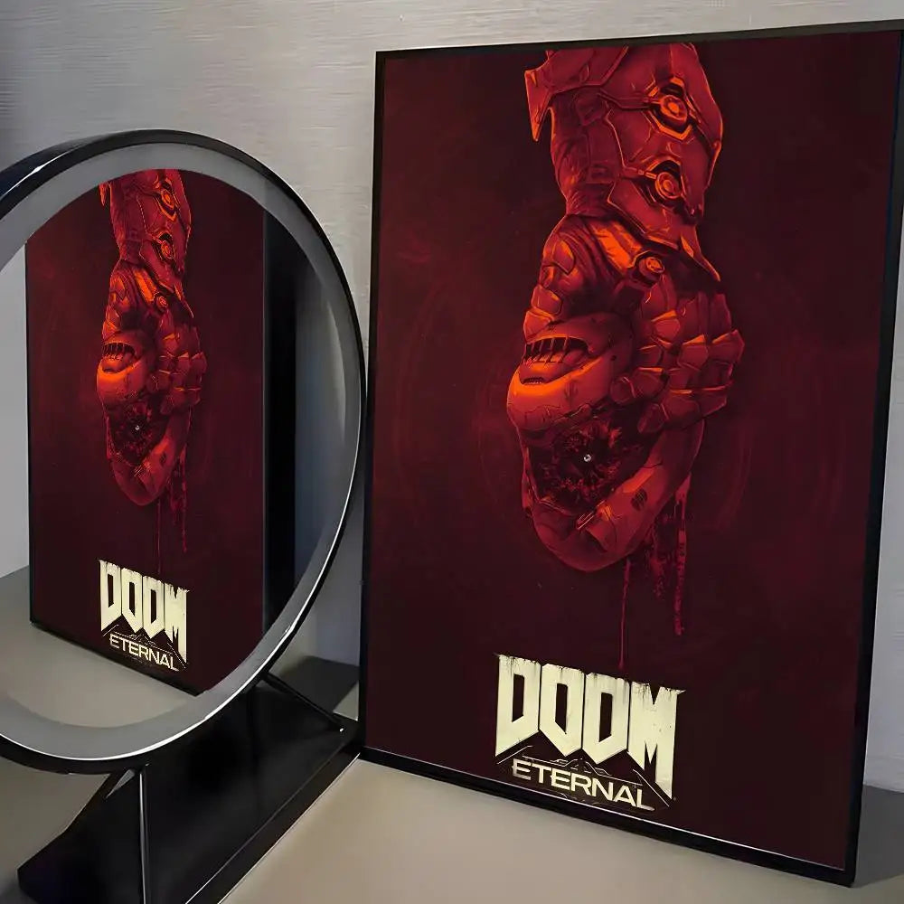 Cool Movie D-Doom Poster Art HD Canvas Advanced Aesthetic Printing Paper Wall Art for Living Room Home Decor