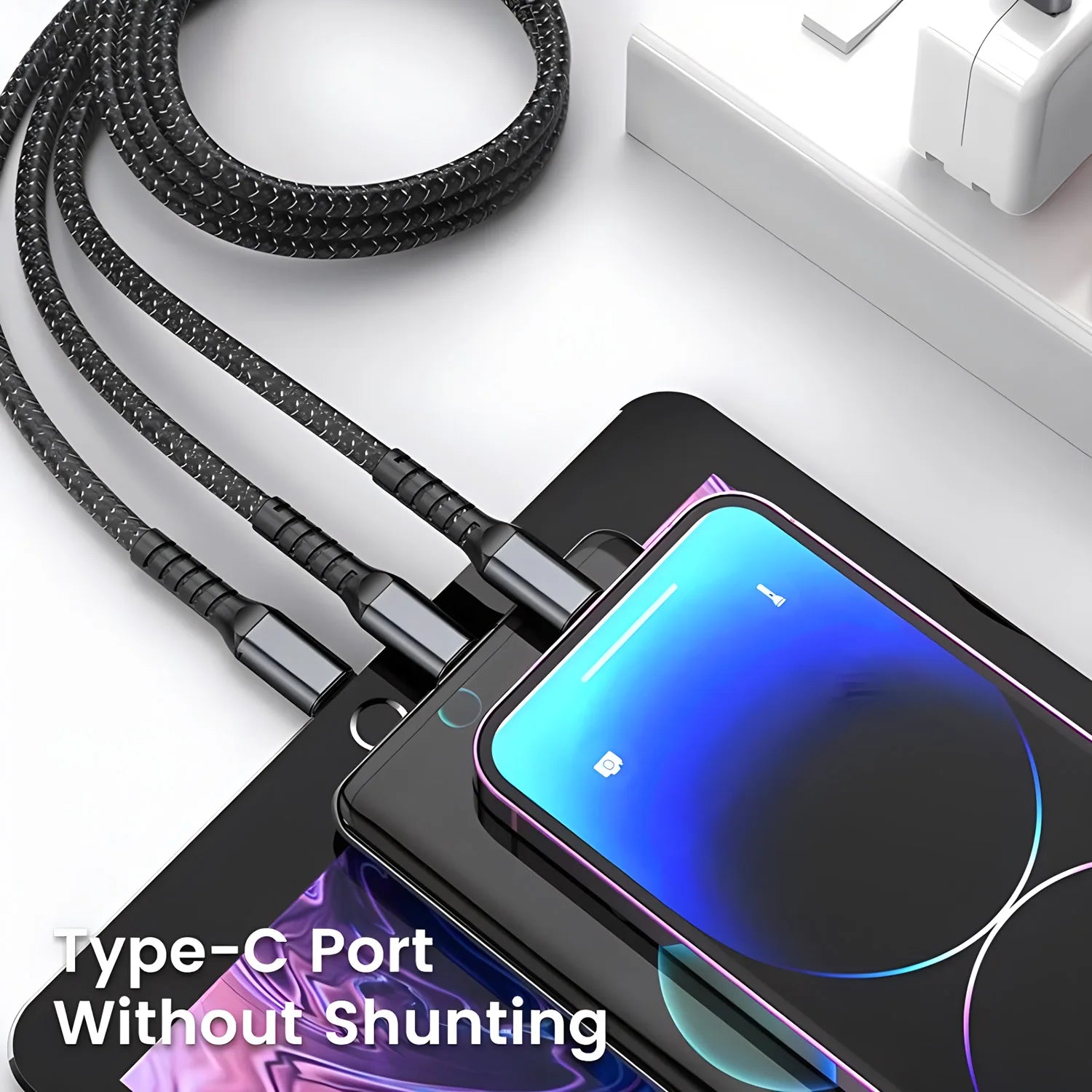 Branches 6A All-in-One Braided Charging Cable
