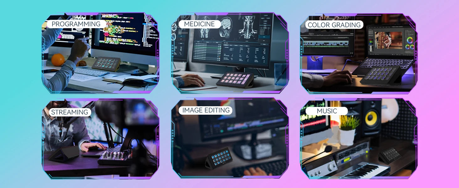 ATTACK SHARK x AJAZZ AKP153 STREAM DECK 15 Customisable Buttons Stream Deck With Versatile Side Screen