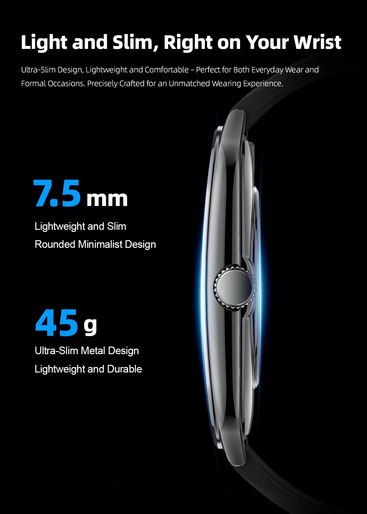 New Ultra Thin Smart Watch men 1.96